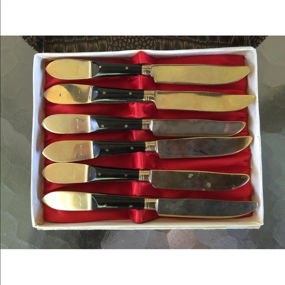 Vintage Onyx Mini Knives Set - Picture 5 of 7